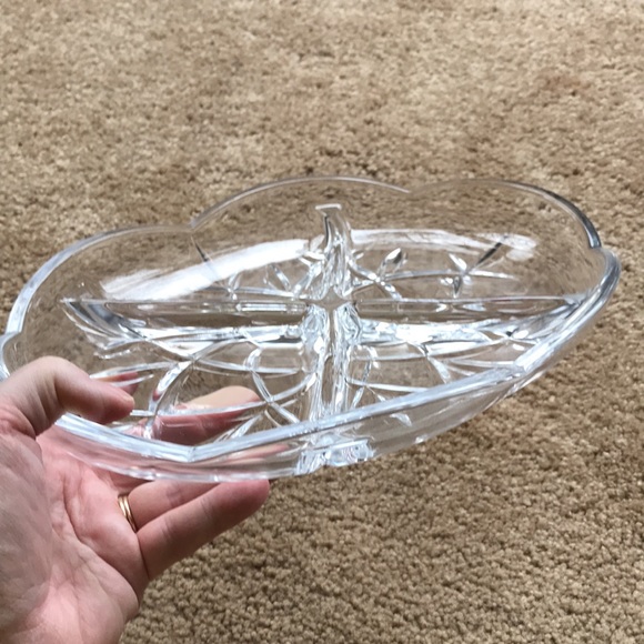 GORHAM Lady Anne Crystal Relish Dish - Picture 6 of 10